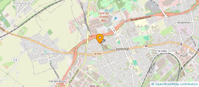 localisation de l'entreprise CANARI CLUB DE LOMME ET BANLIEUE  SOMAIN