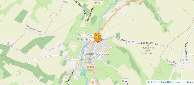 localisation de l'entreprise CANARI CLUB FAUQUEMBERGUOIS  FAUQUEMBERGUES