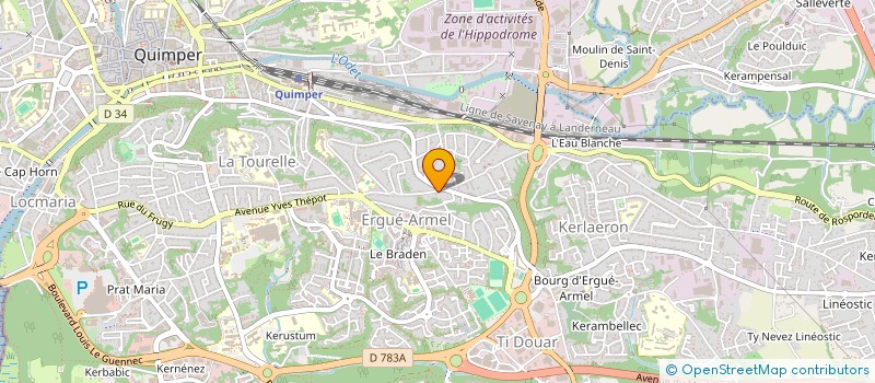 localisation de l'entreprise CANARIF à QUIMPER