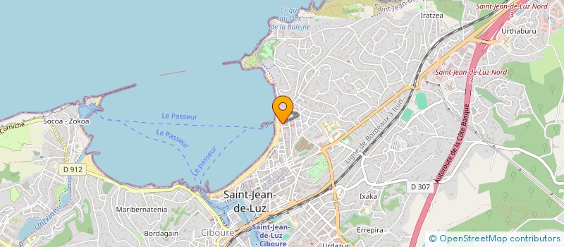 localisation de l'entreprise CANARY  SAINT-JEAN-DE-LUZ