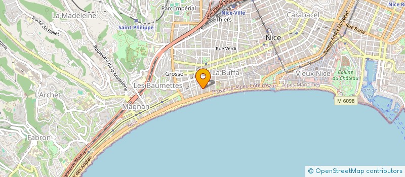 localisation de l'entreprise CANASTEL  NICE
