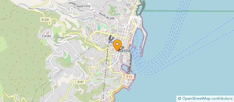 localisation de l'entreprise CANAVAGGIO PATRIMOINE à BASTIA