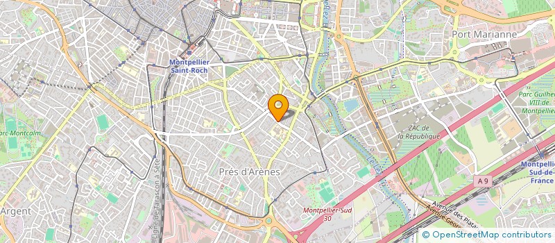 localisation de l'entreprise CANCER AIDE INFORMATION RESEAU ENTREPRENEURS 34 (CAIRE34)  MONTPELLIER