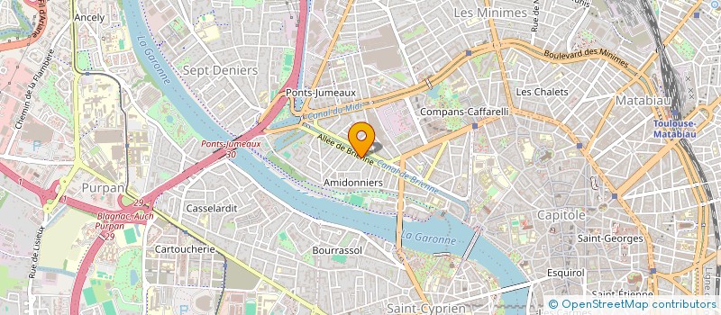 localisation de l'entreprise CANCER ARTS MARTIAUX ET INFORMATIONS HAUTE-GARONNE à TOULOUSE