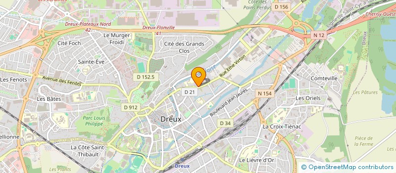 localisation de l'entreprise CANCER CONVIVIALITE DREUX à DREUX