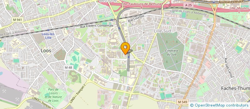 localisation de l'entreprise CANCEROPOLE NORD-OUEST à LILLE