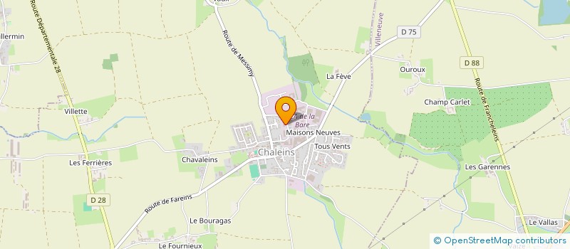 localisation de l'entreprise CANDAN SCI  CHALEINS