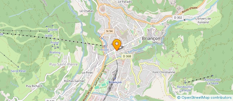 localisation de l'entreprise CANDAS à BRIANCON