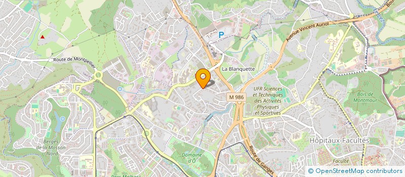 localisation de l'entreprise CANDAU ET ASSOCIES à MONTPELLIER