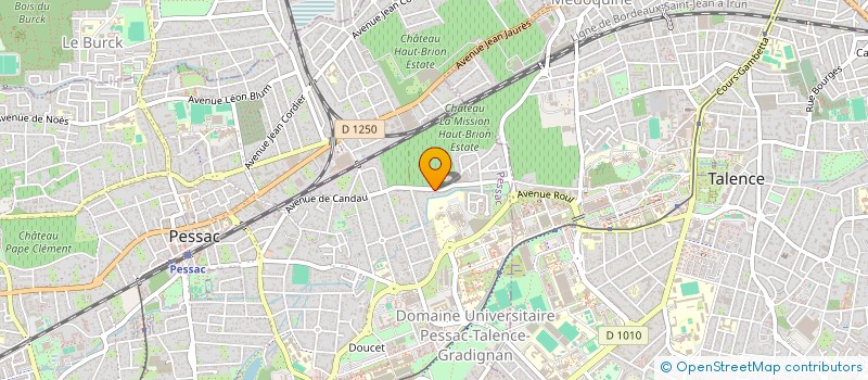 localisation de l'entreprise CANDAU96 à PESSAC