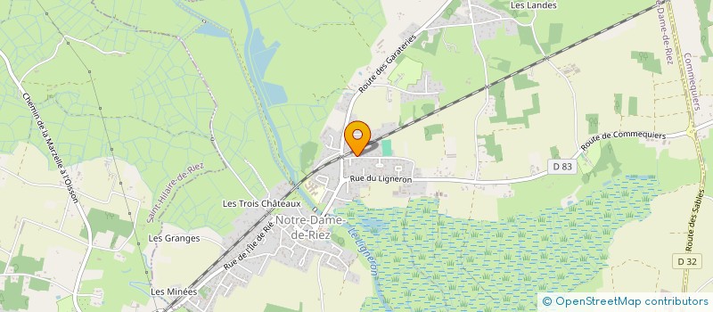 localisation de l'entreprise CANDAURA 2 à NOTRE-DAME-DE-RIEZ