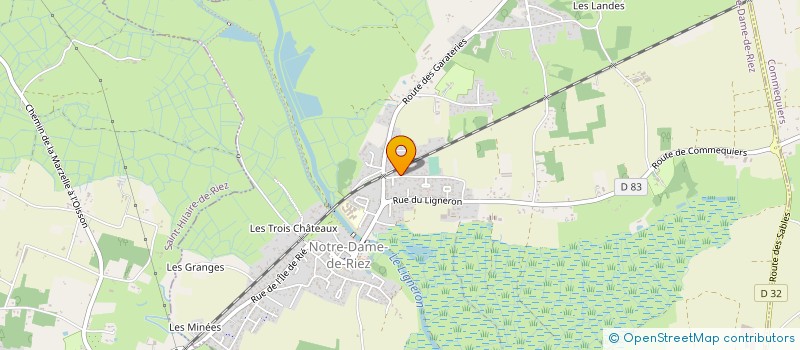 localisation de l'entreprise CANDAURA à NOTRE-DAME-DE-RIEZ