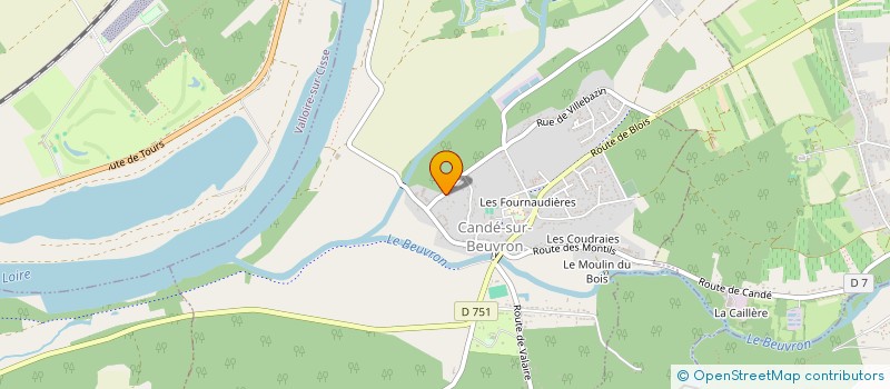 localisation de l'entreprise CANDE'S BEARS  CANDE-SUR-BEUVRON