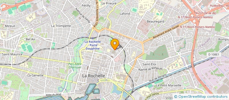 localisation de l'entreprise CANDELA à LA ROCHELLE