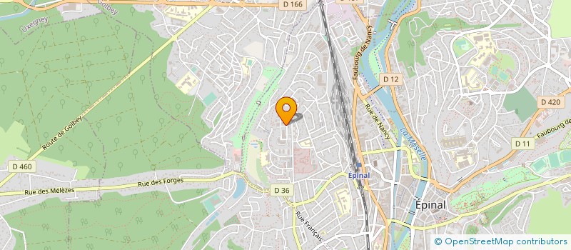 localisation de l'entreprise CANDELA à EPINAL