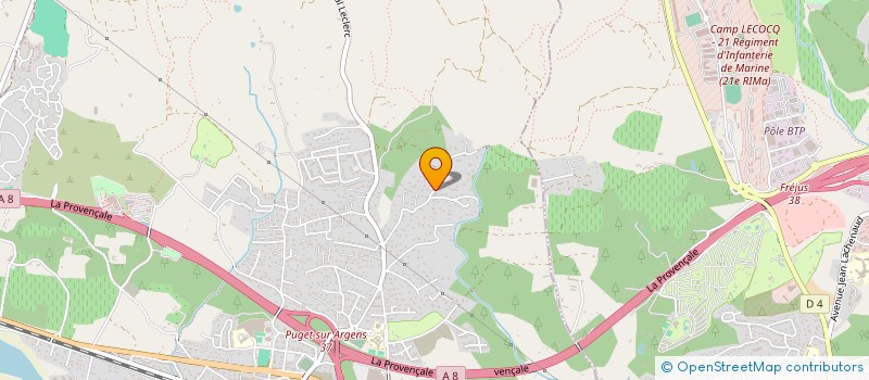 localisation de l'entreprise CANDELA  PUGET-SUR-ARGENS