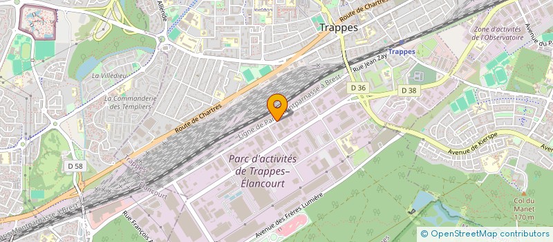 localisation de l'entreprise CANDELA FRANCE à LES ESSARTS-LE-ROI
