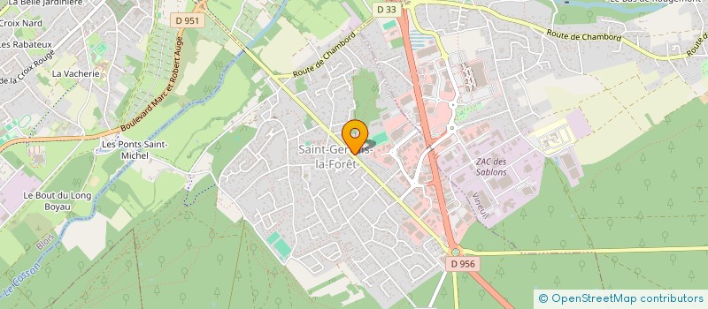 localisation de l'entreprise CANDELA IMMO  SAINT-GERVAIS-LA-FORET