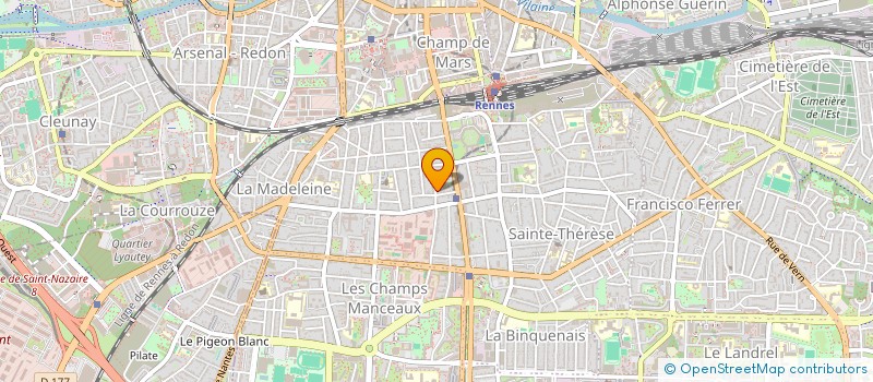 localisation de l'entreprise CANDELAB à RENNES