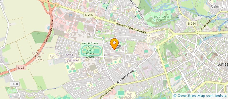 localisation de l'entreprise CANDELIER-FOUACHE à ARRAS
