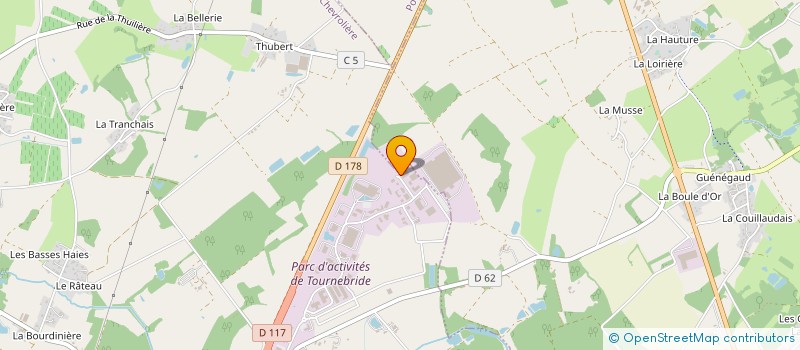 localisation de l'entreprise CANDELIS à LA CHEVROLIERE