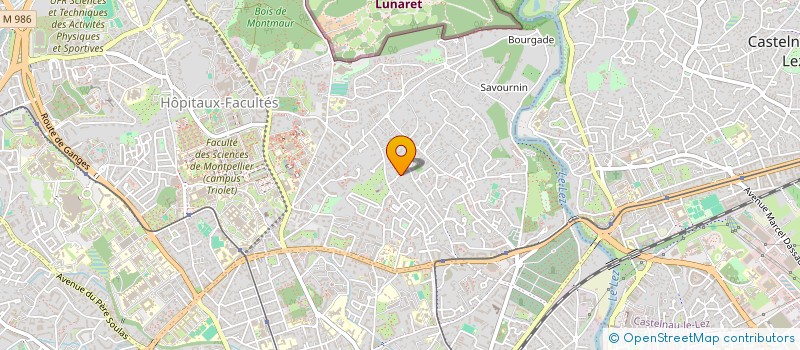 localisation de l'entreprise CANDELON à MONTPELLIER