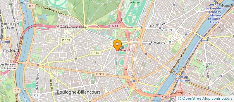 localisation de l'entreprise CANDELOR MOLLIEN à BOULOGNE-BILLANCOURT