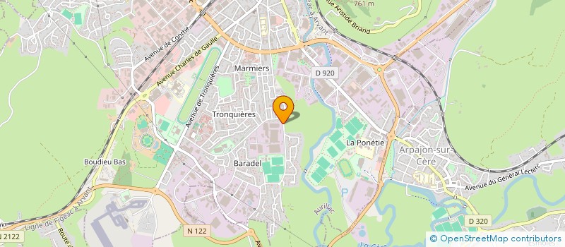 localisation de l'entreprise CANDET à AURILLAC