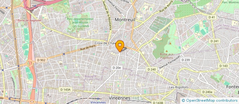 localisation de l'entreprise CANDI AGENCY à MONTREUIL