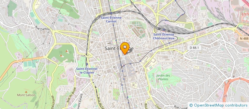 localisation de l'entreprise CANDI SHOP ST ETIENNE à SAINT-ETIENNE