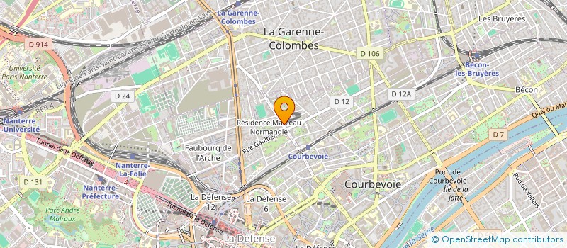 localisation de l'entreprise CANDICE à COURBEVOIE
