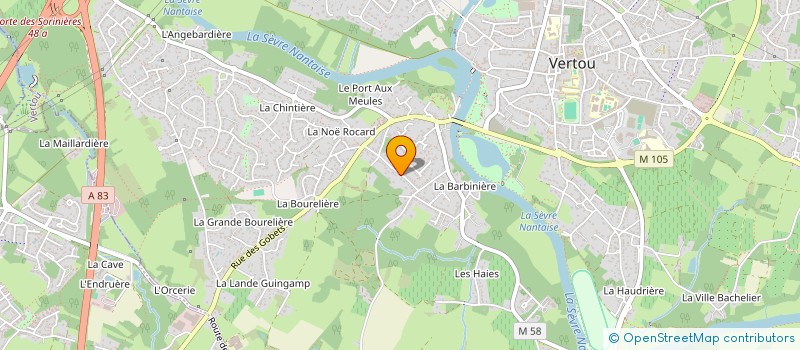 localisation de l'entreprise CANDICE IMMO à VERTOU