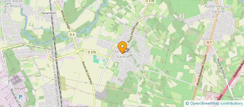 localisation de l'entreprise CANDIDE  CLONAS-SUR-VAREZE