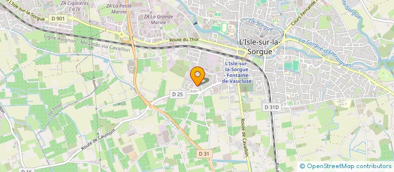 localisation de l'entreprise CANDIDE  L'ISLE-SUR-LA-SORGUE