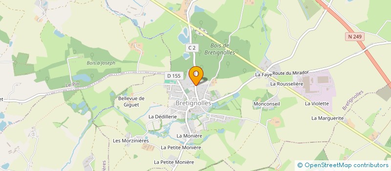 localisation de l'entreprise CANDIDE  BRETIGNOLLES