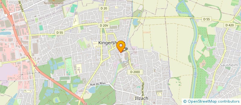 localisation de l'entreprise CANDILIB  KINGERSHEIM