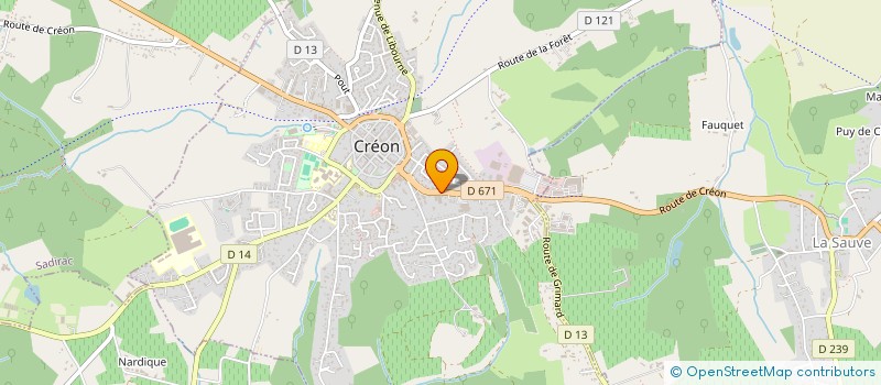 localisation de l'entreprise CANDIS à CREON