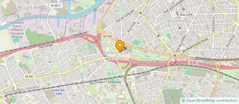 localisation de l'entreprise CANDISTRIB  LILLE