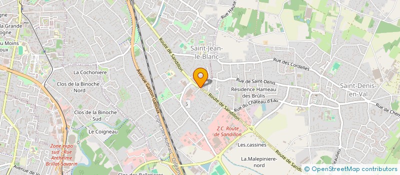 localisation de l'entreprise CANDJ à SAINT-DENIS-EN-VAL