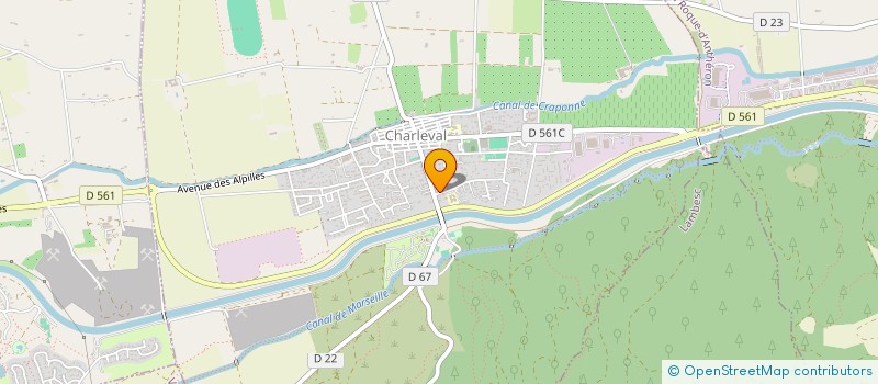 localisation de l'entreprise CANDLIGHT  CHARLEVAL