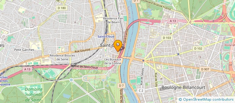 localisation de l'entreprise CANDOR à SAINT-CLOUD