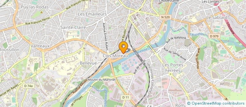localisation de l'entreprise CANDU à LIMOGES