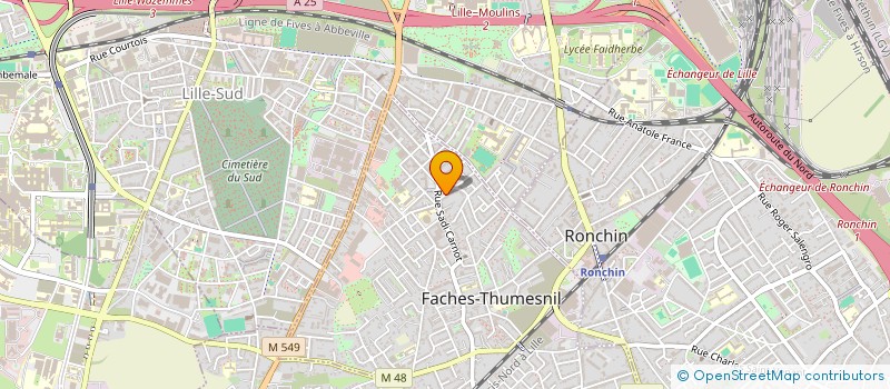 localisation de l'entreprise CANDY BOX  FACHES-THUMESNIL