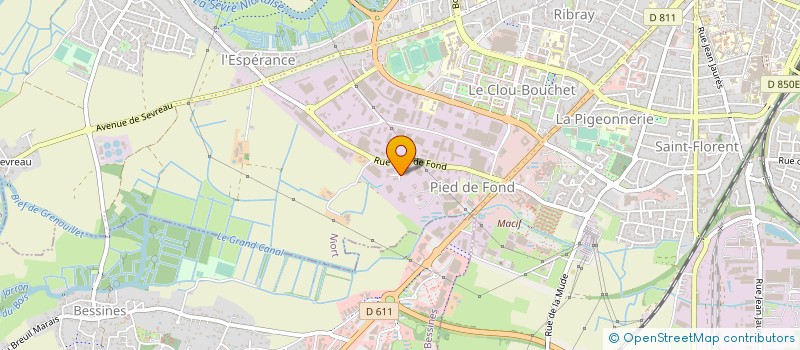 localisation de l'entreprise CANDY TRADE  NIORT