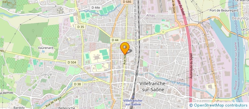 localisation de l'entreprise CANDY'Z  VILLEFRANCHE-SUR-SAONE