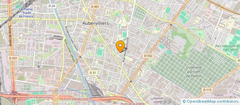 localisation de l'entreprise CANE  AUBERVILLIERS