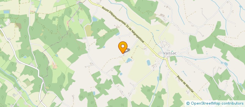 localisation de l'entreprise CANE GINESTET  VAISSAC