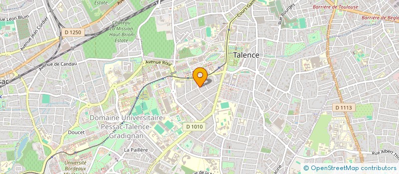 localisation de l'entreprise CANECOLE  TALENCE