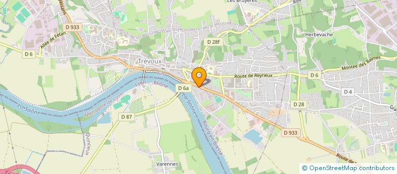 localisation de l'entreprise CANEDY  TREVOUX