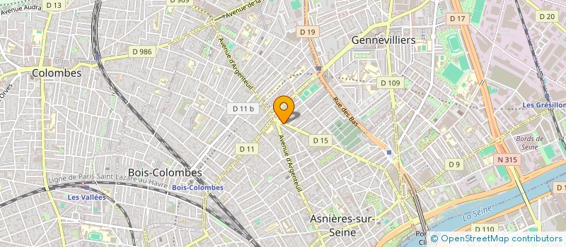 localisation de l'entreprise CANEF à ASNIERES-SUR-SEINE